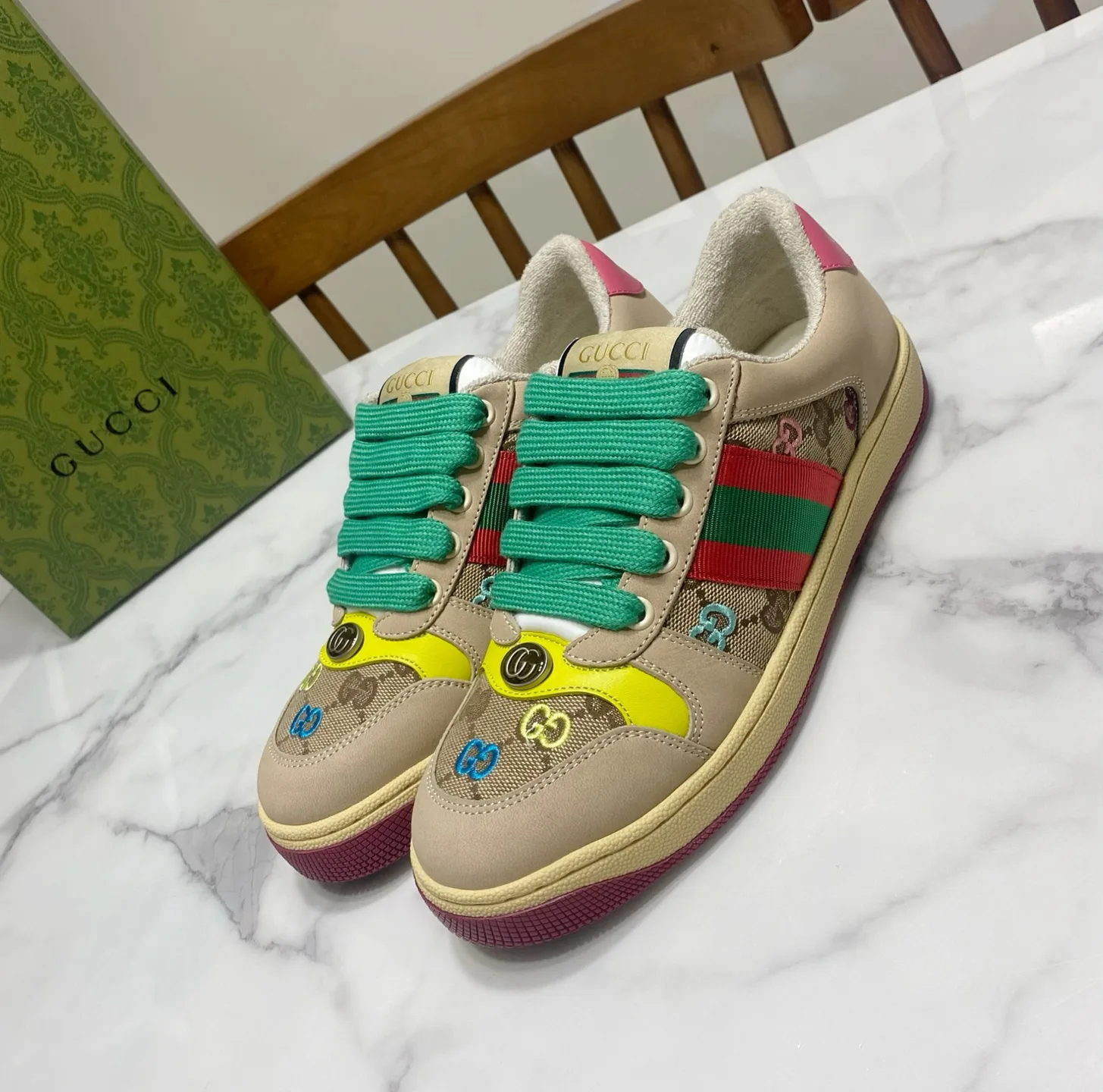 Кроссовки Женские Gucci 1458194