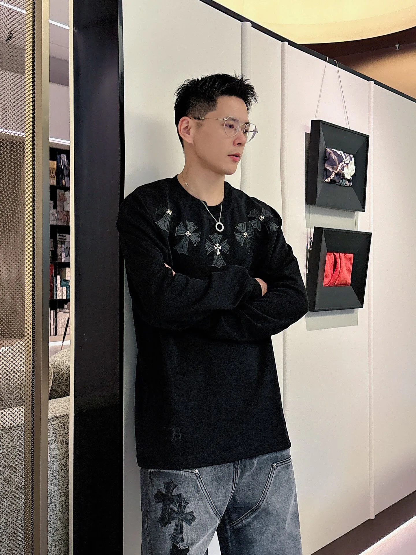 Свитшоты И Худи Мужские Chrome Hearts 787546