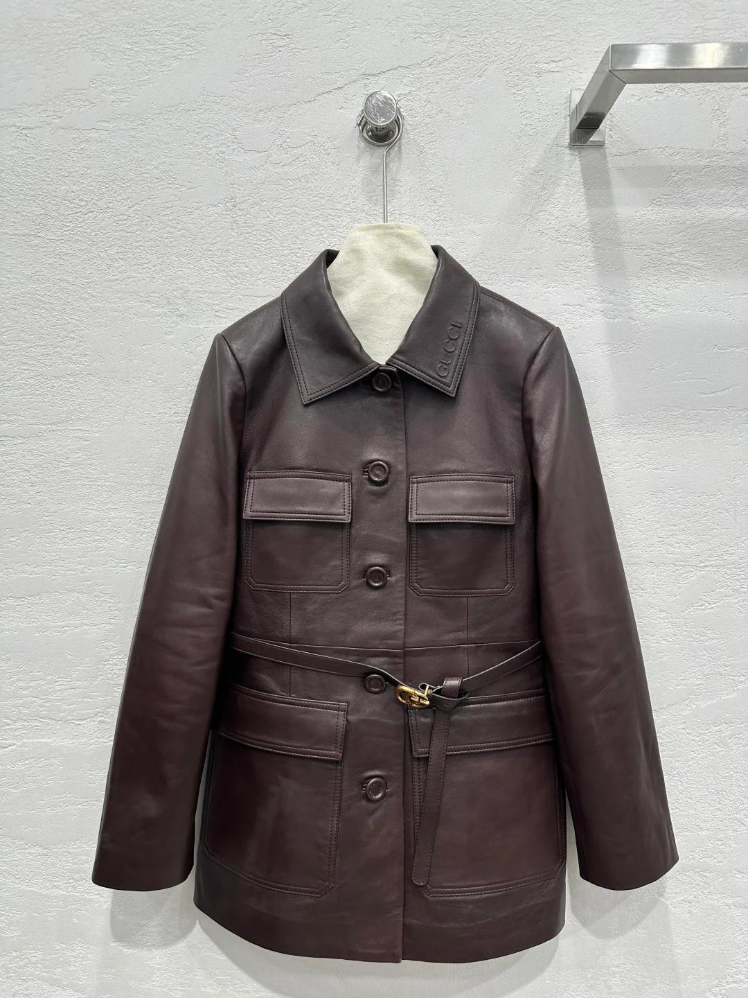 Кожаные Куртки И Дублёнки Женские Gucci 11520146