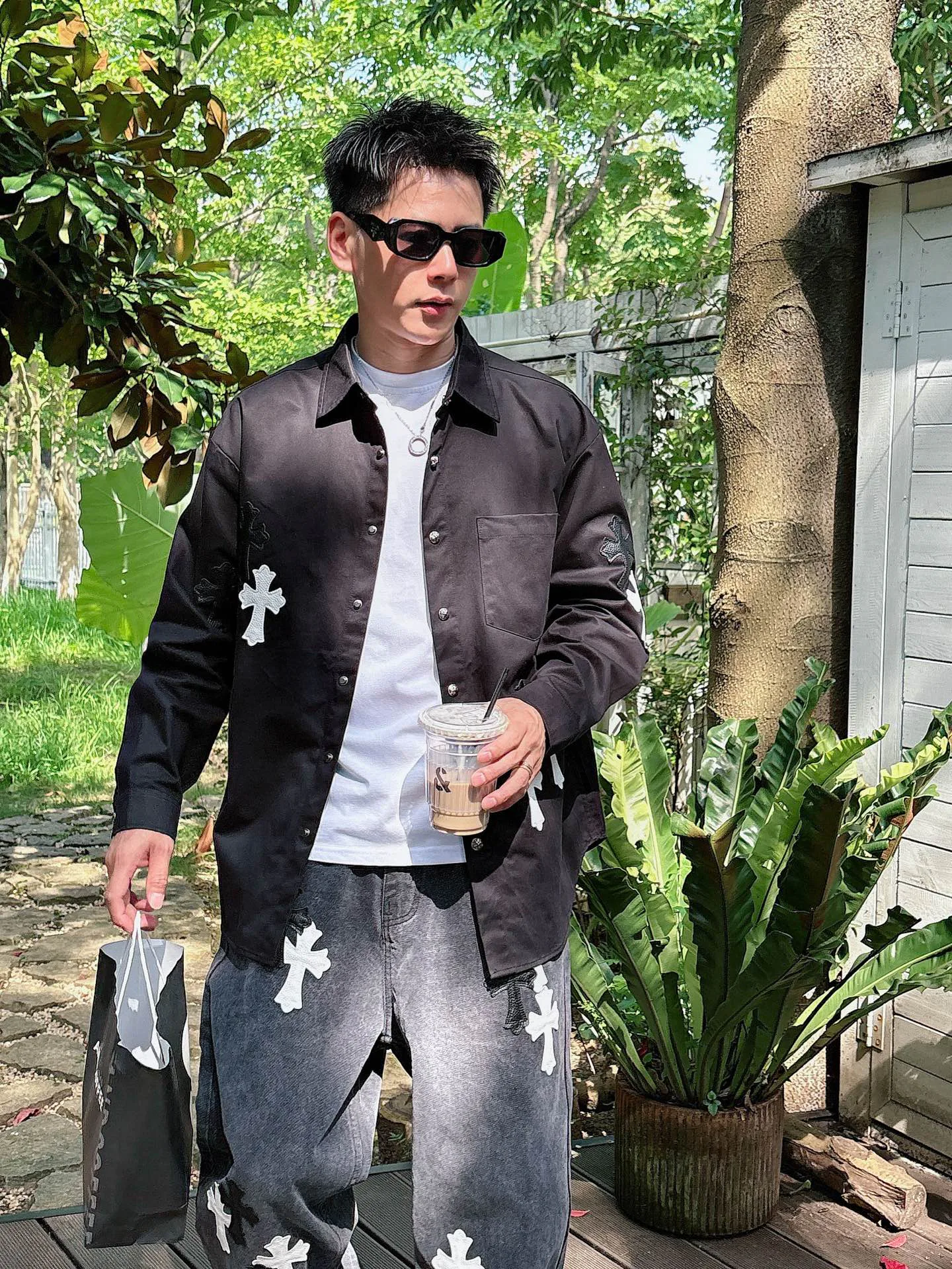 Рубашки Мужские Chrome Hearts 1274499
