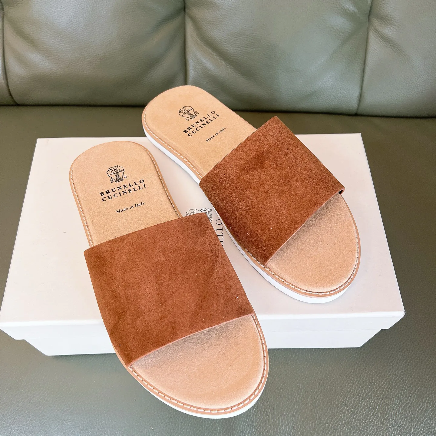 Шлепанцы Мужские Brunello Cucinelli 5089157