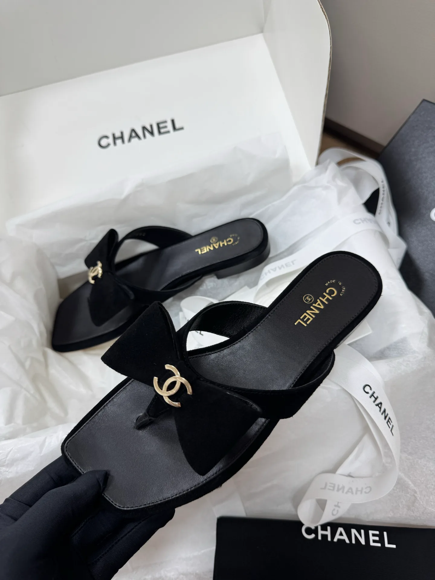 Шлепанцы Женские Chanel 17418253