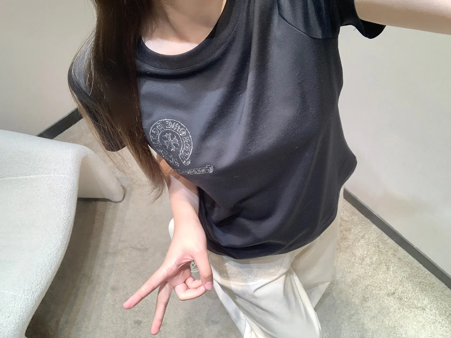 Футболки Женские Chrome Hearts 2292593