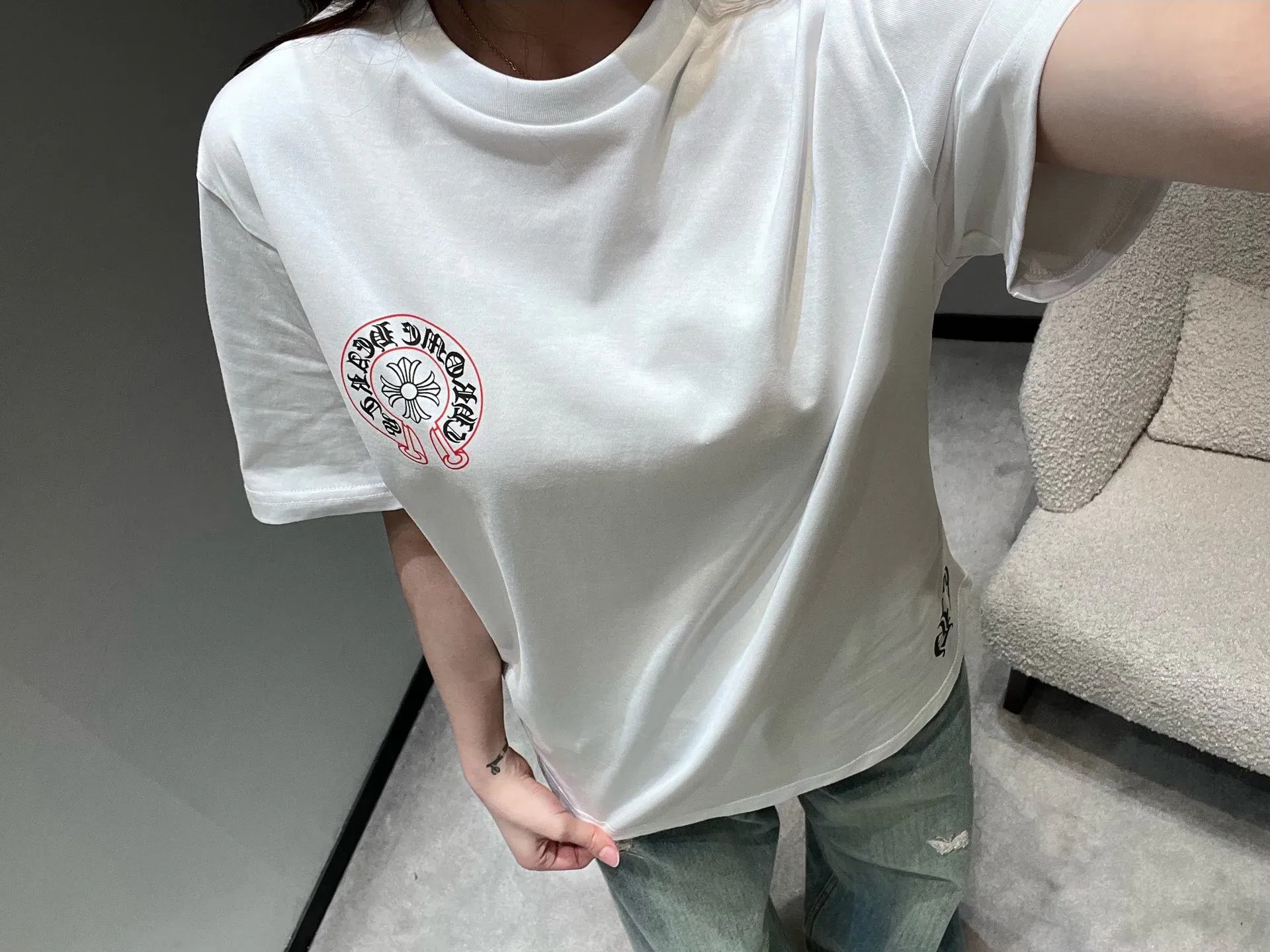Футболки Женские Chrome Hearts 2707858