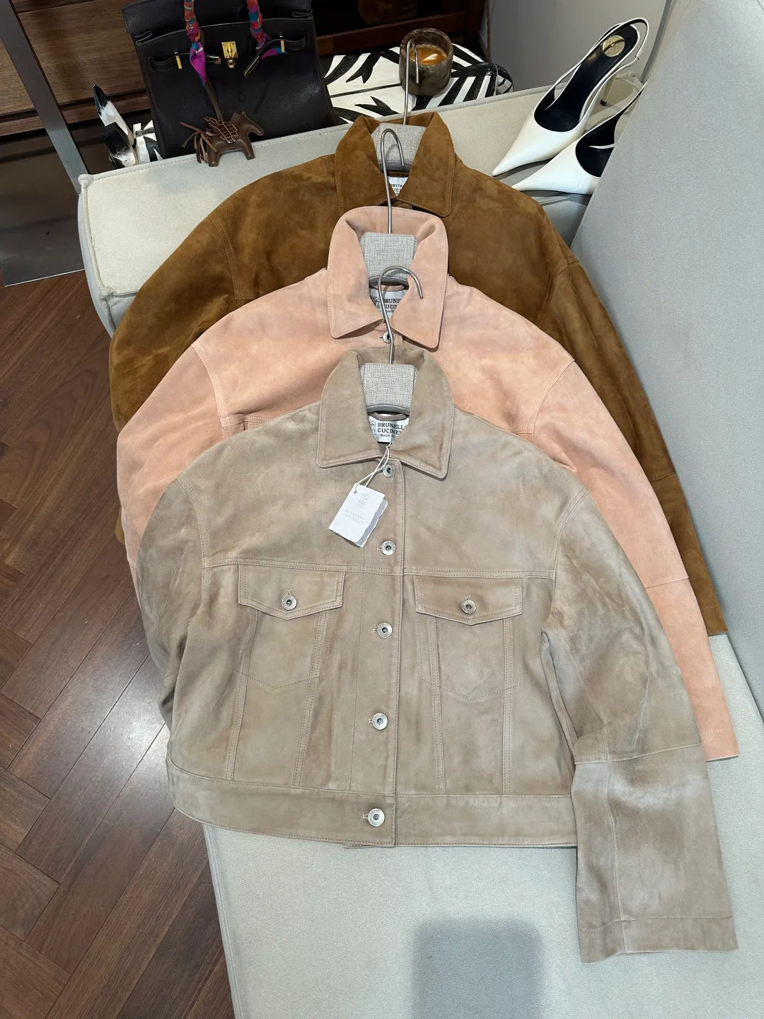Кожаные Куртки И Дублёнки Женские Brunello Cucinelli 19045946