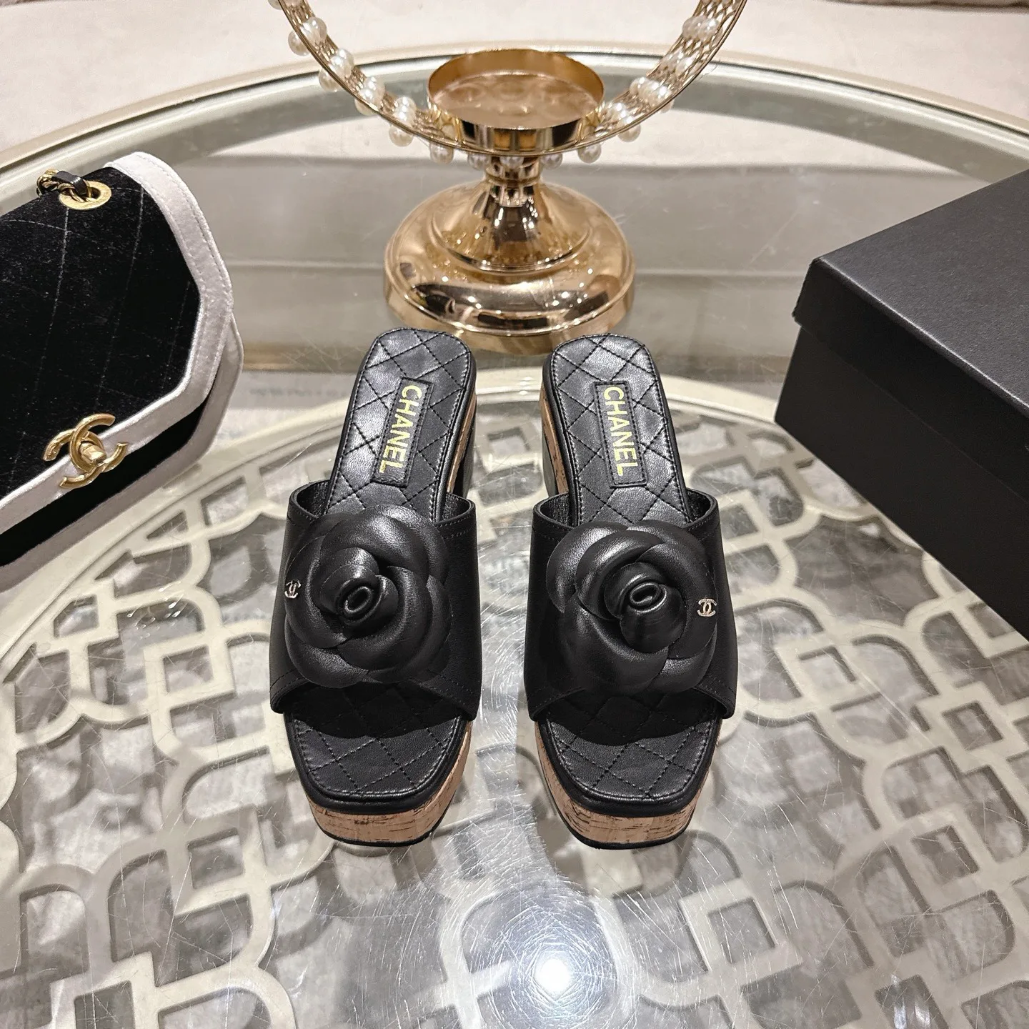 Босоножки Женские Chanel 1529115