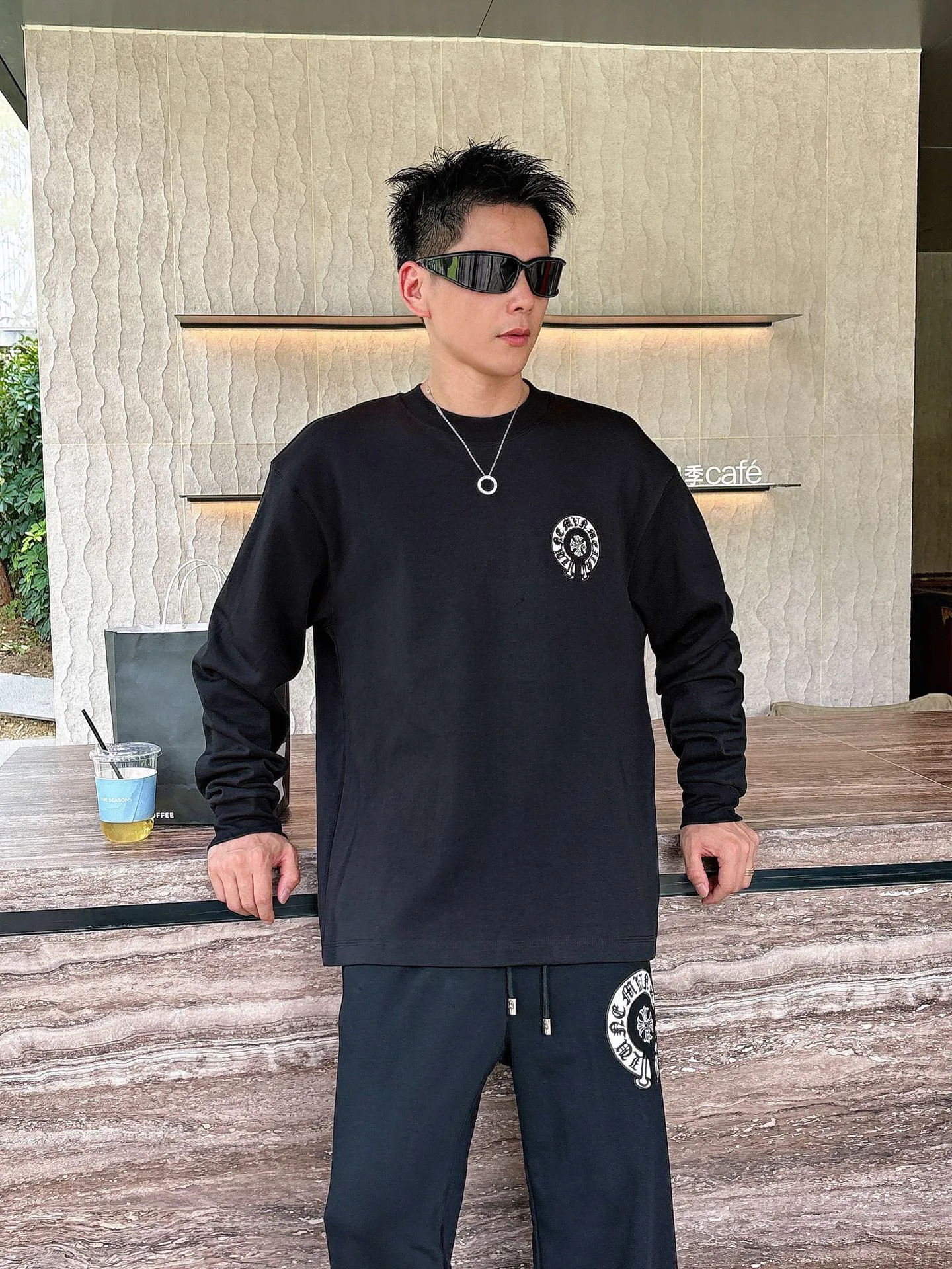 Лонгсливы Мужские Chrome Hearts 787761