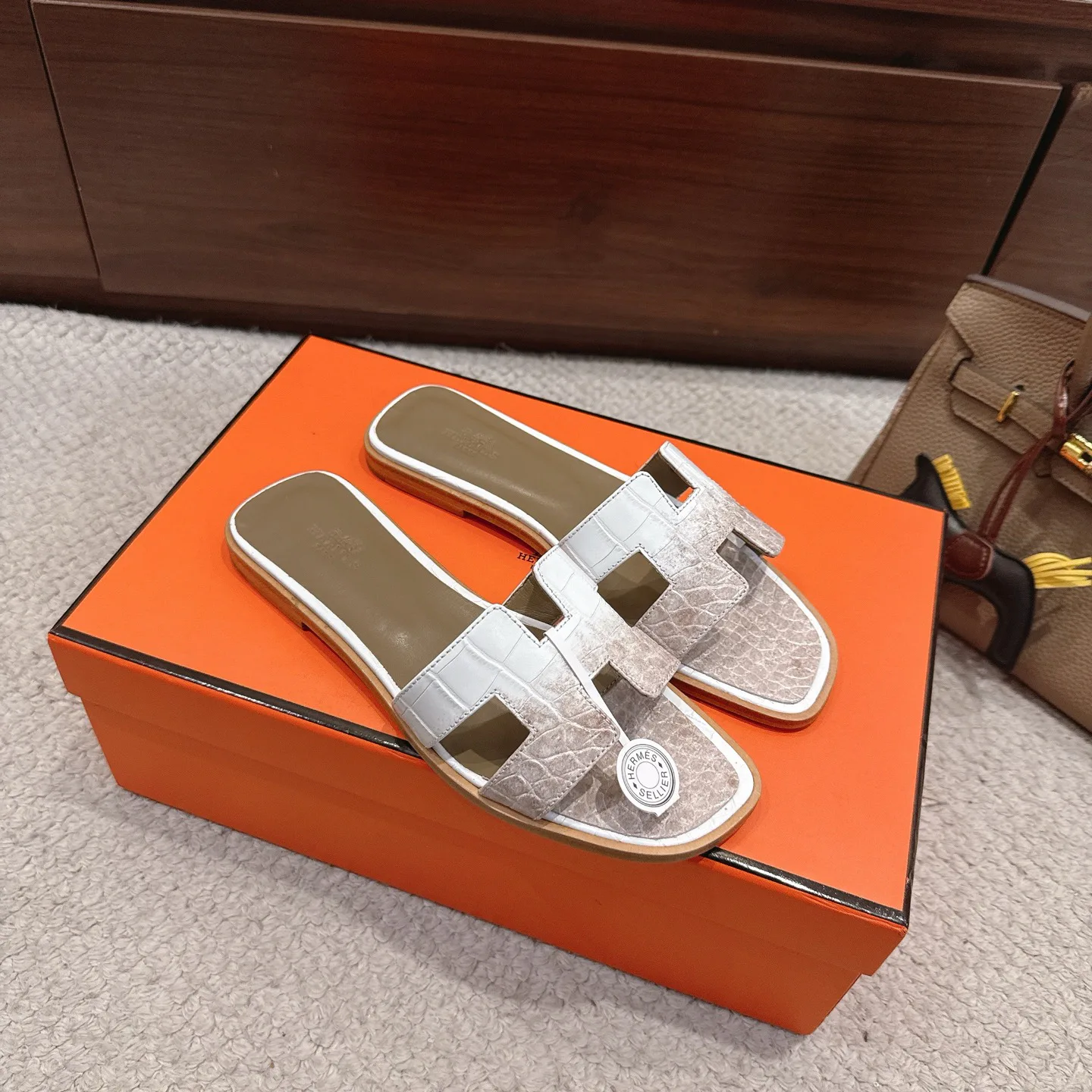 Шлепанцы Женские Hermes 17480668