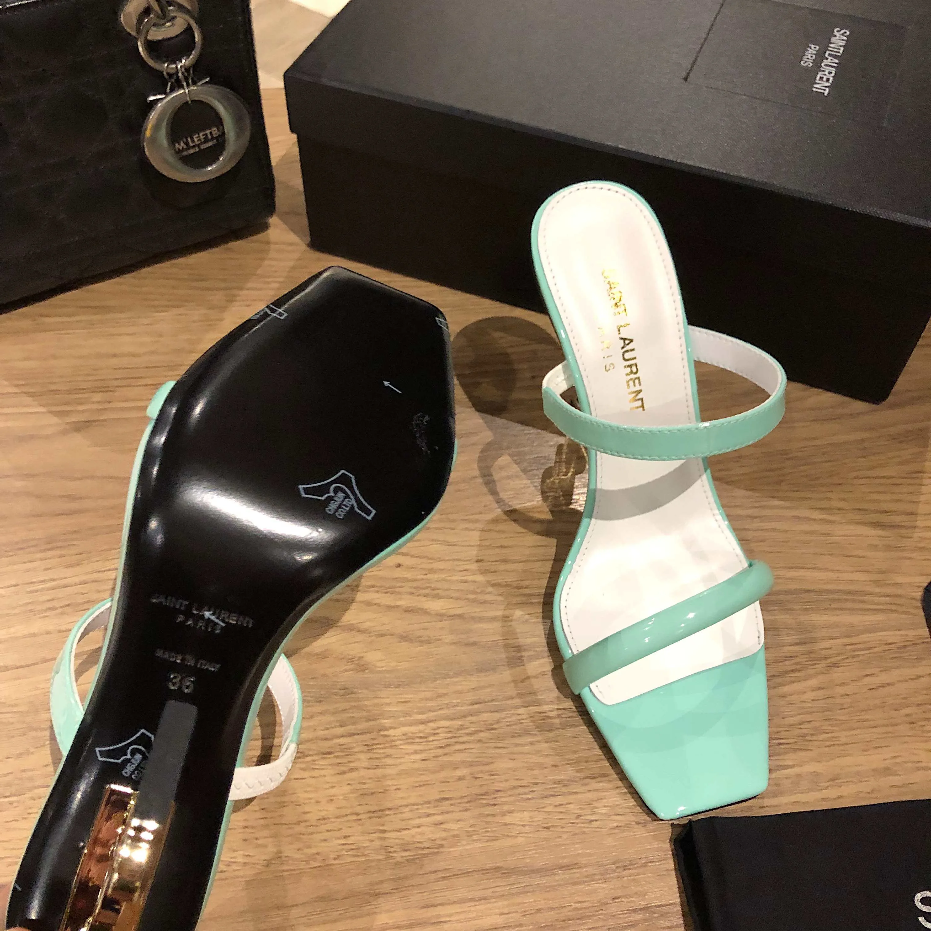 Босоножки Женские Saint Laurent 11220497