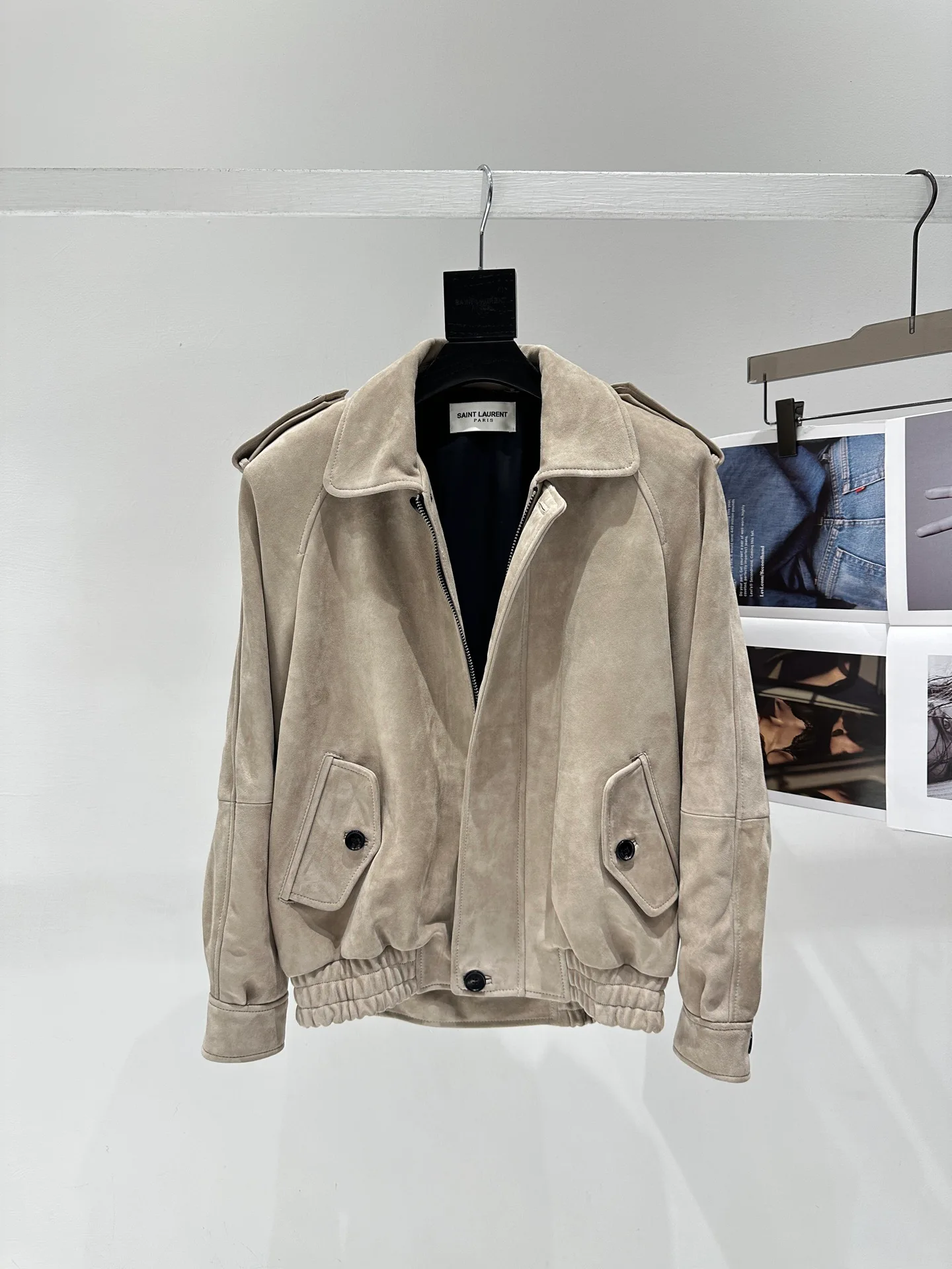 Кожаные Куртки И Дублёнки Женские Saint Laurent 11310668