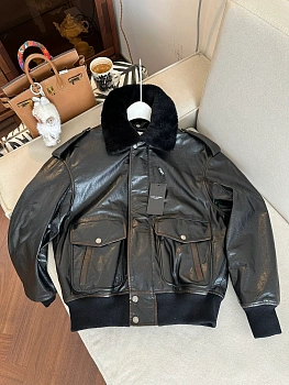 Кожаные Куртки И Дублёнки Женские Saint Laurent 1504928