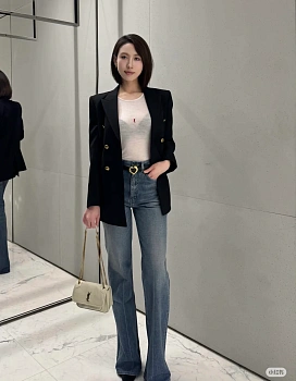 Куртки И Пуховики Женские Saint Laurent 166552