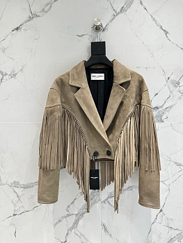 Кожаные Куртки И Дублёнки Женские Saint Laurent 12956991