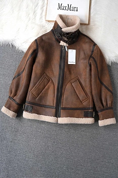 Кожаные Куртки И Дублёнки Женские Max Mara 6010376