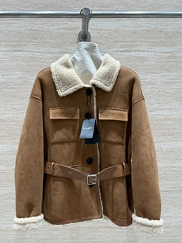 Кожаные Куртки И Дублёнки Женские Saint Laurent 2772804