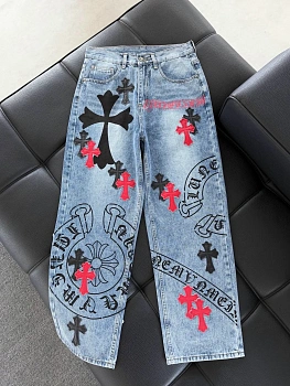 Джинсы Женские Chrome Hearts 3375346