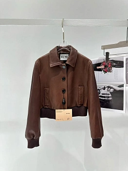 Кожаные Куртки И Дублёнки Женские Miu Miu 11428979