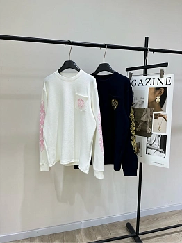 Лонгсливы Мужские Chrome Hearts 11209360