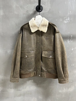 Кожаные Куртки И Дублёнки Женские Miu Miu 259052