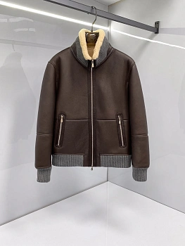 Кожаные Куртки И Дублёнки Мужские Brunello Cucinelli 1309615