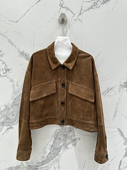 Кожаные Куртки И Дублёнки Женские Brunello Cucinelli 10268073