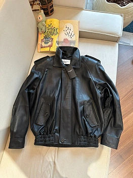 Кожаные Куртки И Дублёнки Женские Saint Laurent 11283454