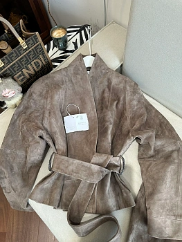 Кожаные Куртки И Дублёнки Женские Brunello Cucinelli 1626806