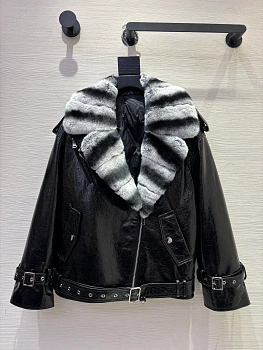 Кожаные Куртки И Дублёнки Женские Saint Laurent 562277