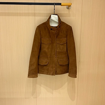 Кожаные Куртки И Дублёнки Женские Brunello Cucinelli 2098674