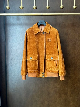 Кожаные Куртки И Дублёнки Женские Miu Miu 9101636