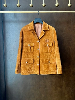 Кожаные Куртки И Дублёнки Женские Miu Miu 9101639