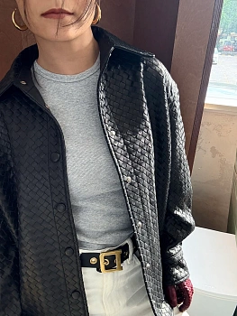 Кожаные Куртки И Дублёнки Женские Bottega Veneta 1654175