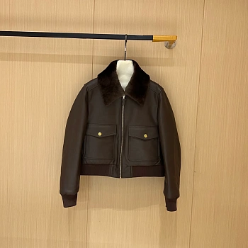 Кожаные Куртки И Дублёнки Женские Celine 612063