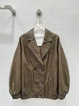 Кожаные Куртки И Дублёнки Женские Brunello Cucinelli 13431935