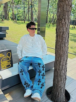 Лонгсливы Мужские Chrome Hearts 928681